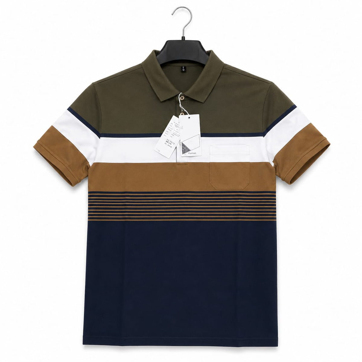 Earthtone Stripe Polo