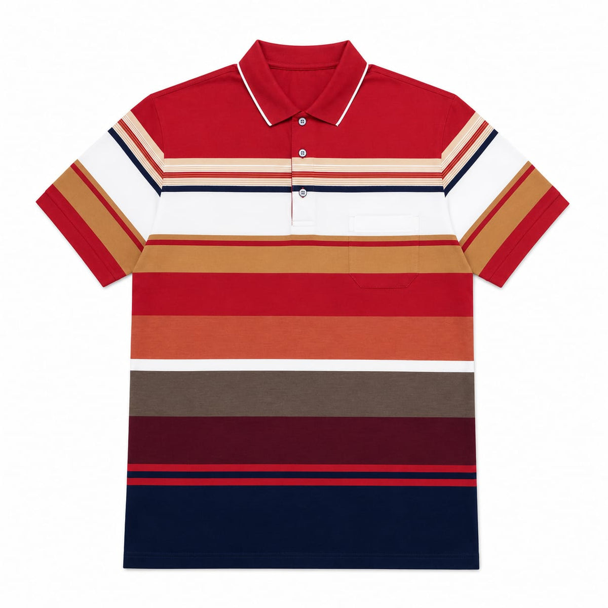 Crimson Heritage Stripe Polo