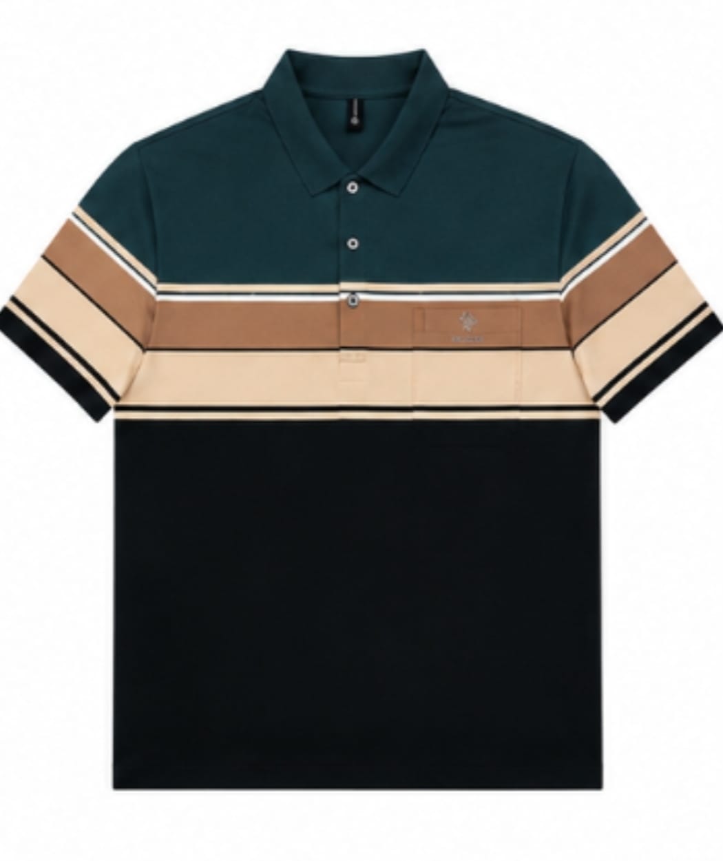 Midnight Striped Polo