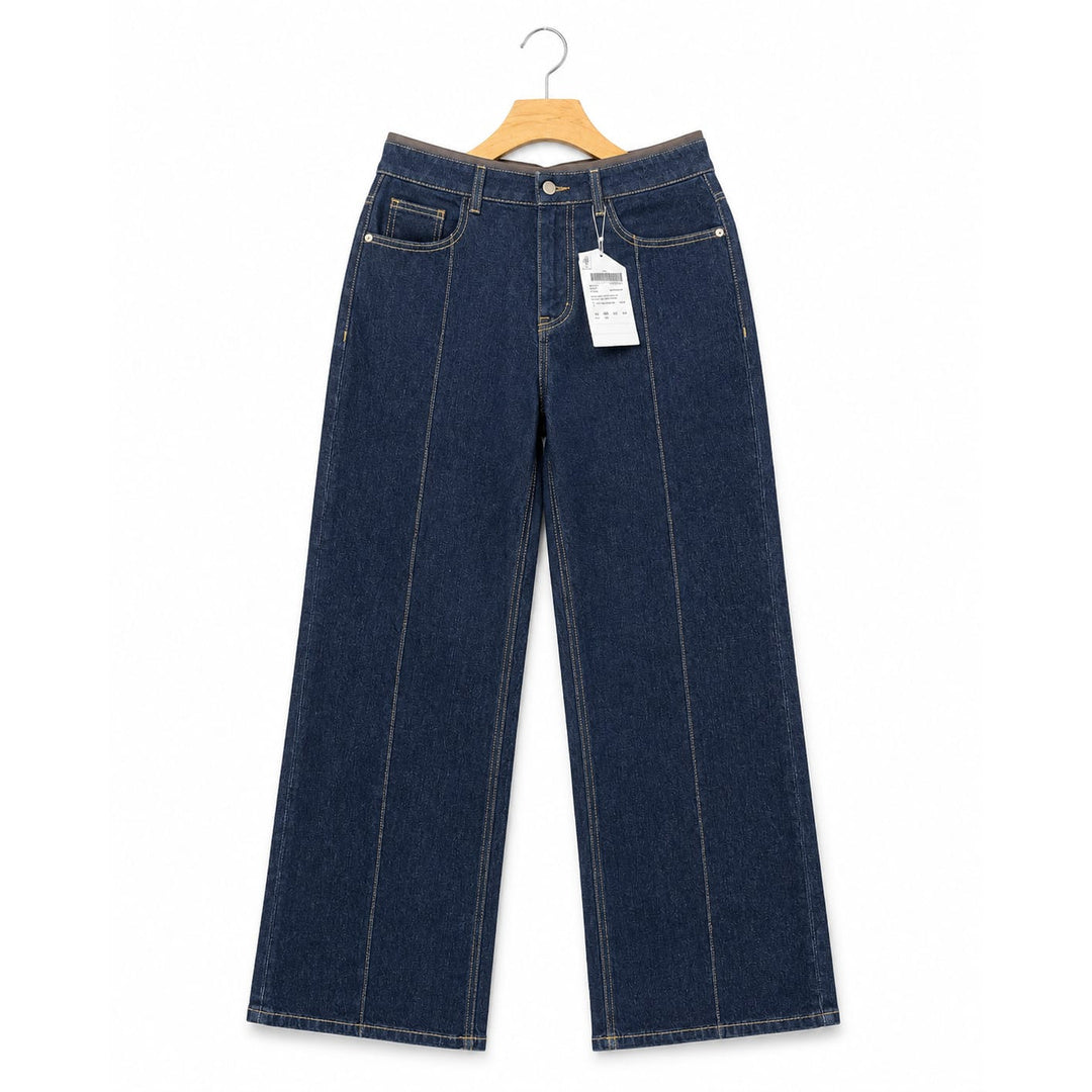 Indigo Wide-Leg Jeans