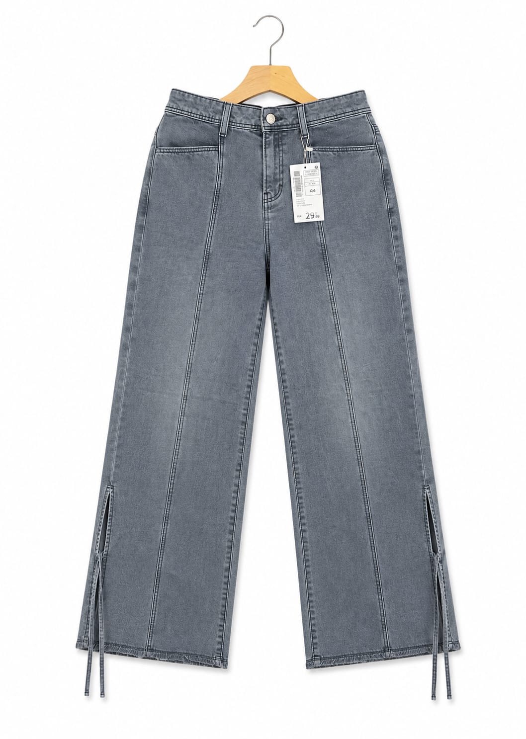 Slate Split-Hem Jeans